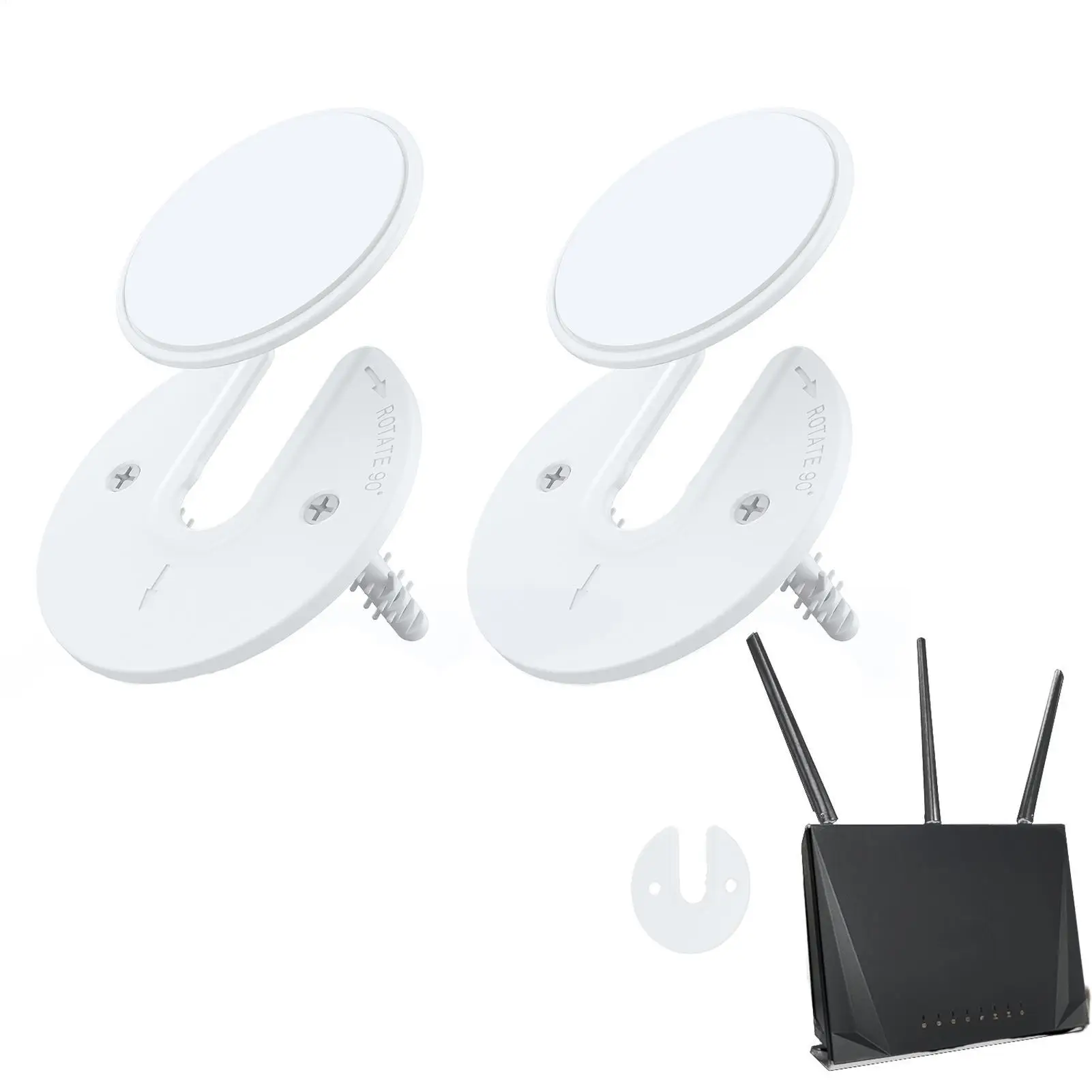 Tablet Pc Wall Mount Bracket Adjustable ForIpad Bracket Notebook Back Storage Bracket For Router/Phone Supporting