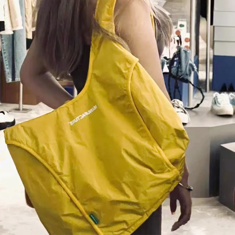 

2024 New Korean Trendy Casual Cute Yellow Backpacks Students Fashion Schoolbags Streetwear High-capacity Bags Women