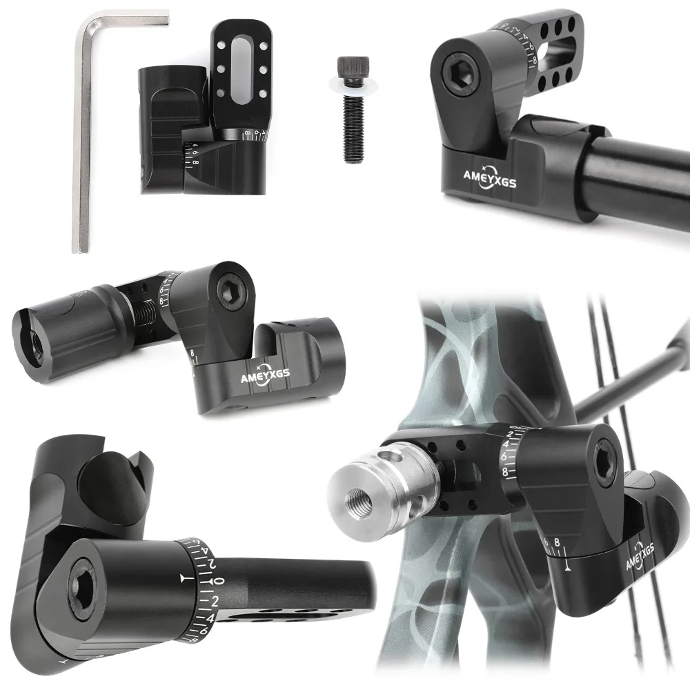 

Archery Single Side V-bar Adjustable Aluminium Quick Disconnect V-Bar Recurve Bow Compound Bow Stabilizer Rod Balance Bar V-Seat