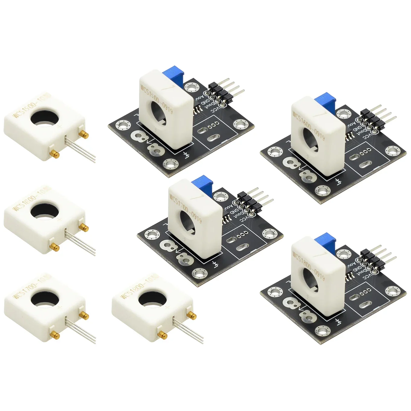 NEW WCS1600 WCS1700 WCS1800 3-5V Hall Current Sensor Adjustable DC 100A 70A 35A Short Over-Current Detector Protection Module