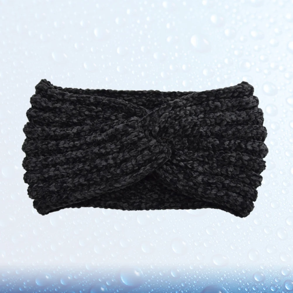

Вязаная повязка на голову для женщин, зимняя теплая спортивная повязка на голову, мягкий обруч для волос, грелка для ушей, крестообразный дизайн, повязка для упражнений, инструмент для ухода за волосами