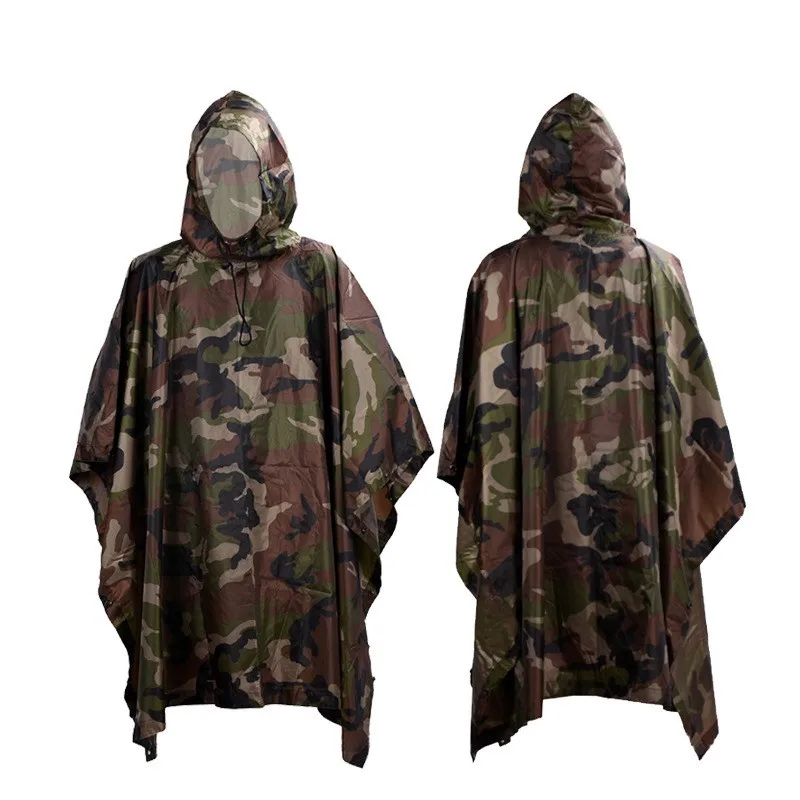 Tactical Raincoat Military Ponch Water proof Rain Man Rainrainwater Army Raincoat Tent Waterproof Impermeable Outdoor