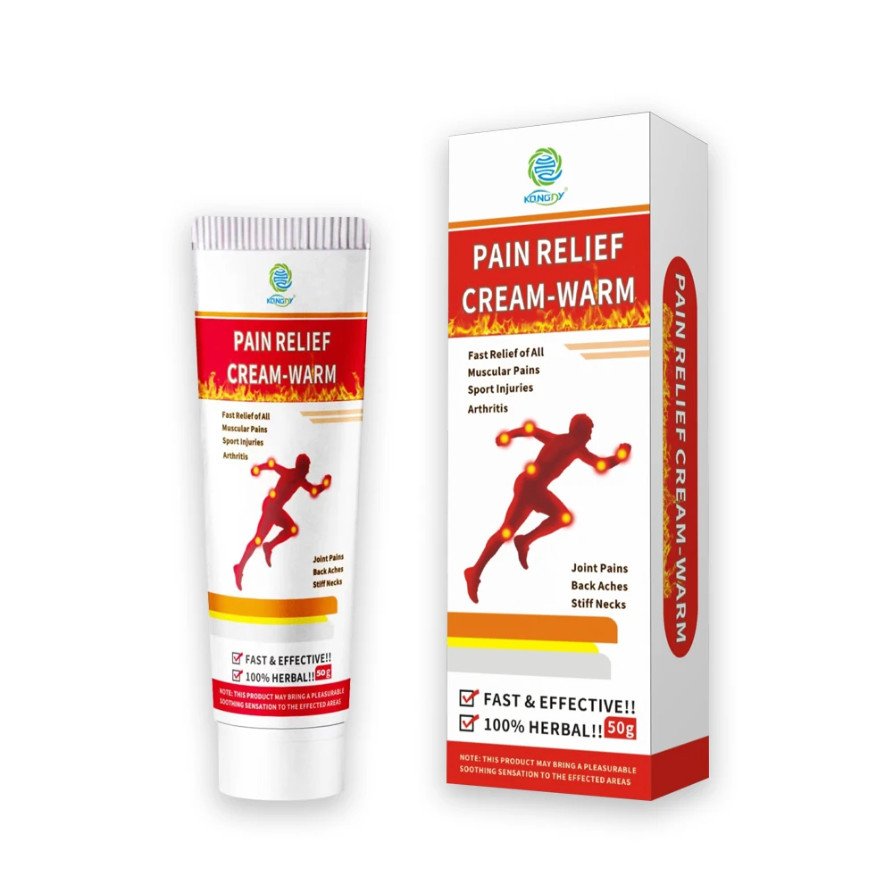 KONGDY Body Pain Relief Ointment Capsaicin Herbal Foot Pain Relief Cream 50g Hallux Knee Lumbar Arthritis Pain Killer