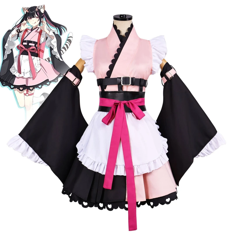 

Новый костюм для косплея «Космическая принцесса Кагуя!»: Комплект «Черный оникс» Комазава Нои, наряд горничной, полный комплект для Хэллоуина и карнавальных вечеринок