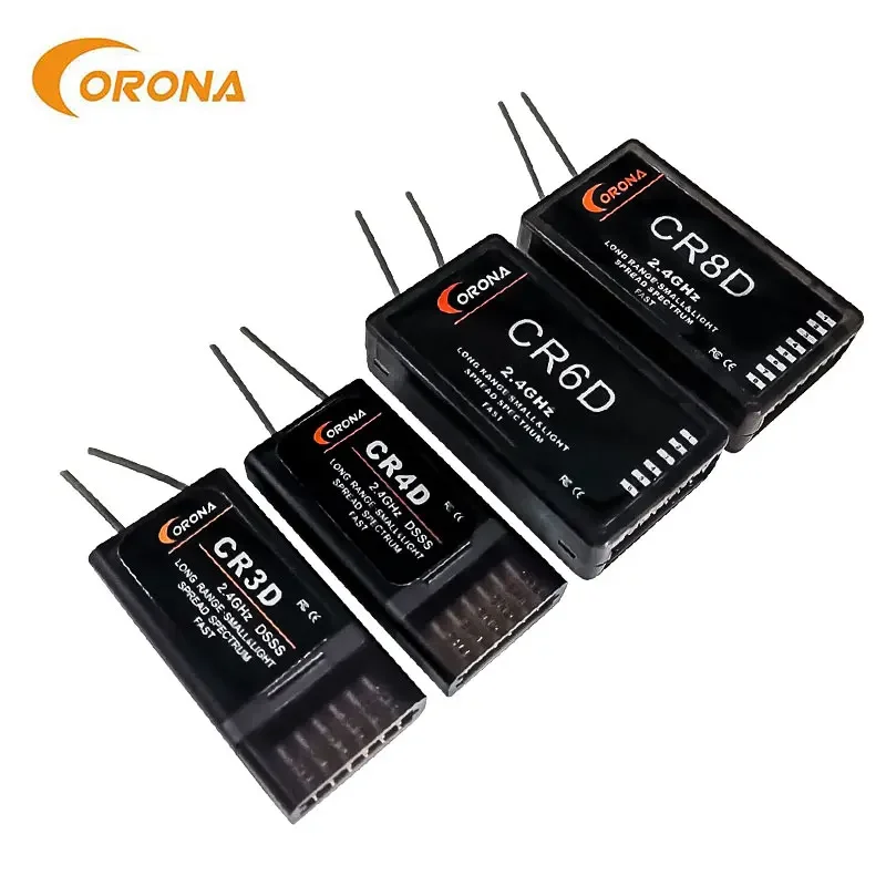 CR6D 2.4Ghz 6CH Receiver (V2 DSSS) Compatible with CT8Z/CT8J/CT8F for RC Air Plane  Helicopters CarFix Wing Drones