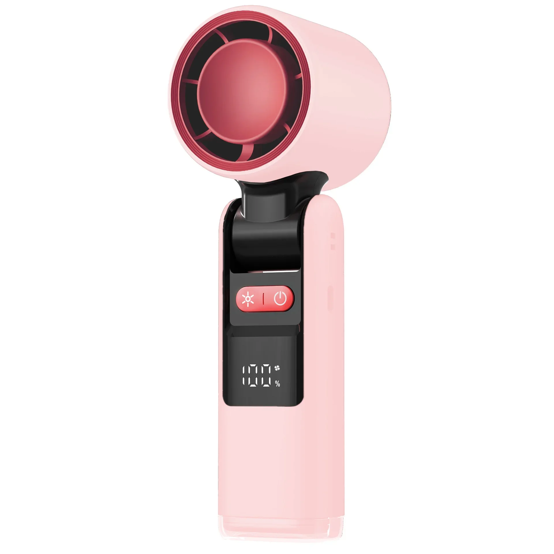 

Mini Handheld Cooling Device Portable Handheld Fan Mini USB Fan Battery Status Display Multiple Speed Settings