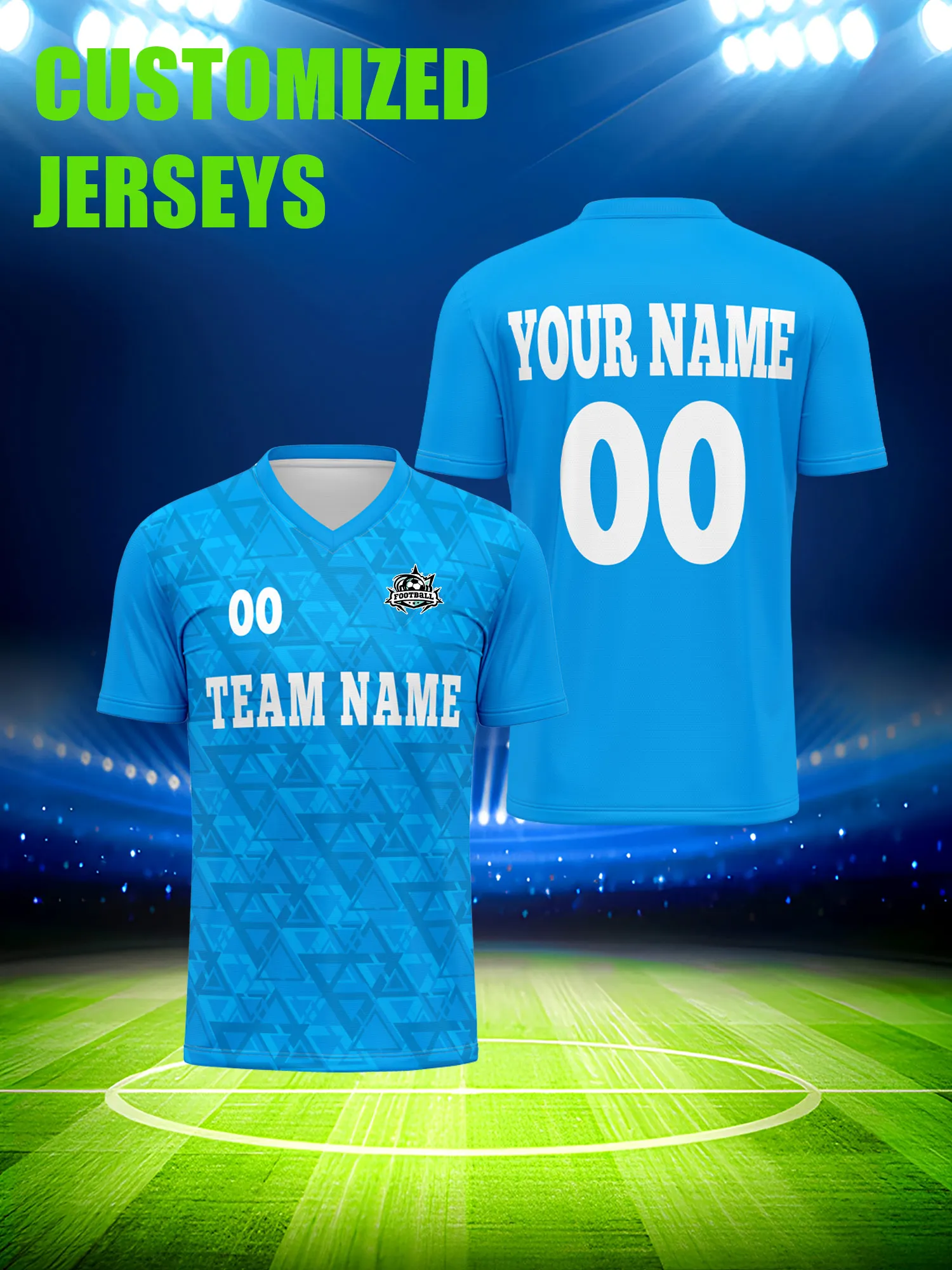 

Спортивная футболка унисекс с V-образным вырезом для взрослых и детей, с индивидуальным именем и номером, быстросохнущая, модная, с сублимационной печатью, 2026 год