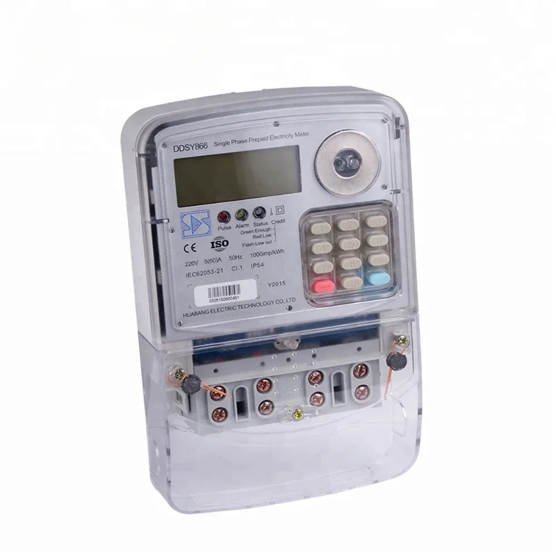 DDSY866 220V 60A 50Hz single phase keyboard sts prepaid electricity meter