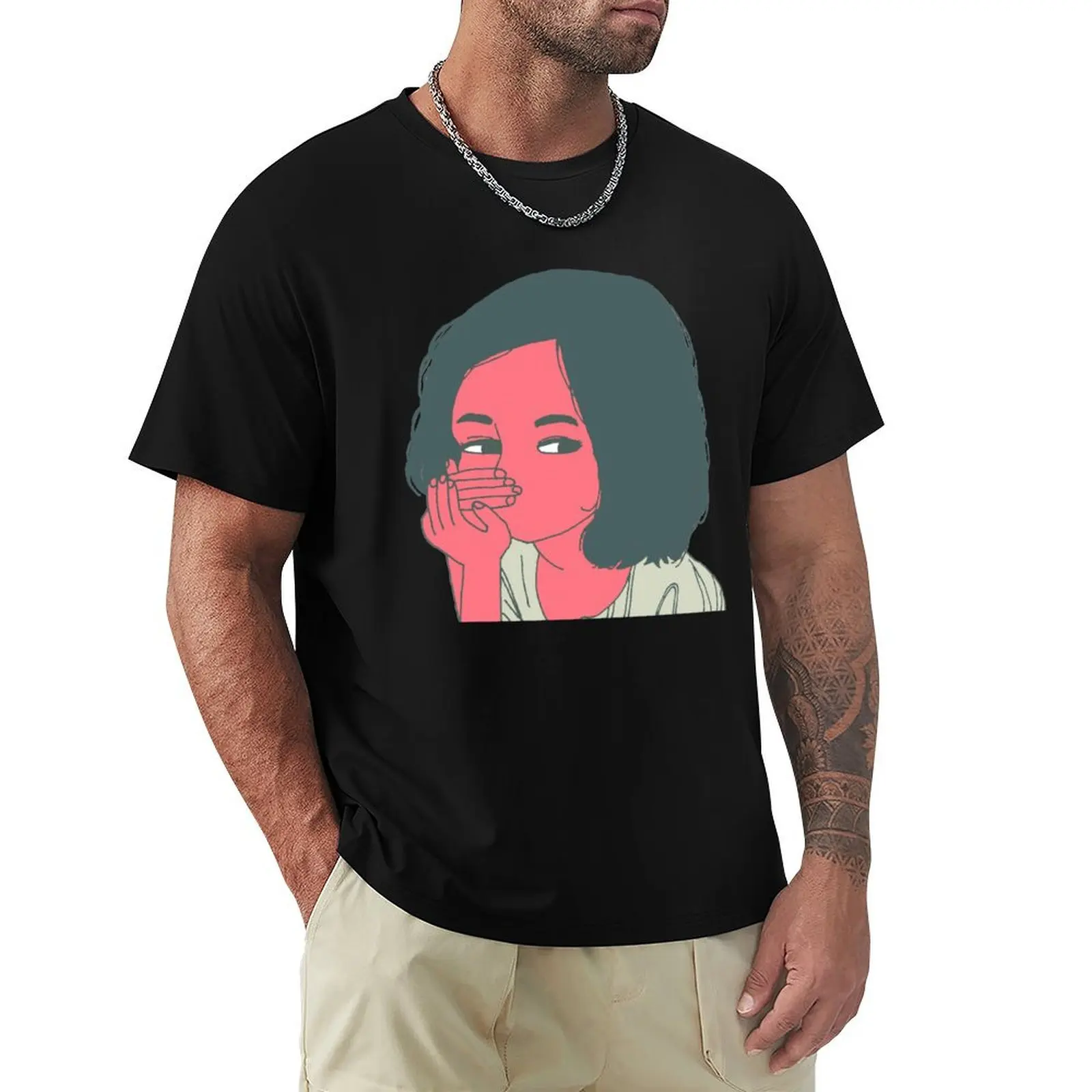 Camiseta Monique, Camiseta Informal de Trabajo, Corte Holgado