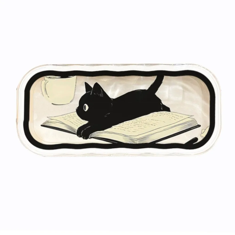 

Пластиковый чехол для очков для щенков, видимый прозрачный ящик для хранения солнцезащитных очков, портативный защитный чехол для очков с мультяшными животными