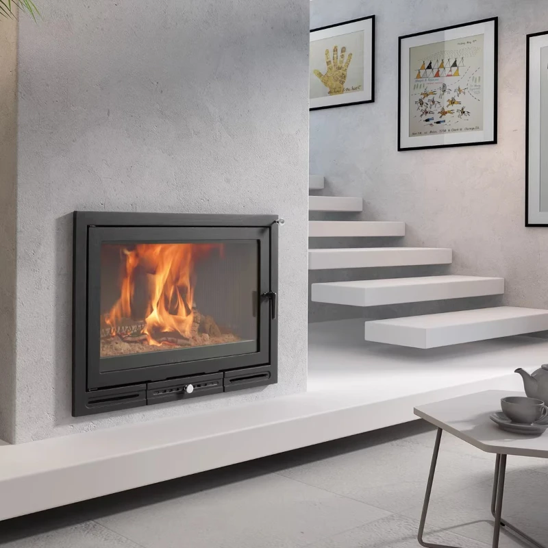 imported HGB European style embedded fireplace decoration living room flame heating cost-effective villa