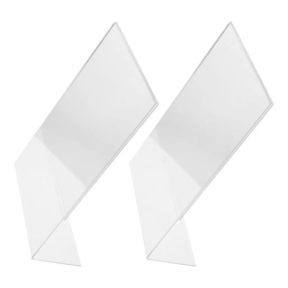 2Pcs Acrylic Transparent Writing Desktop Drawing Board Rack Adjustable Angle Portable Reading Support