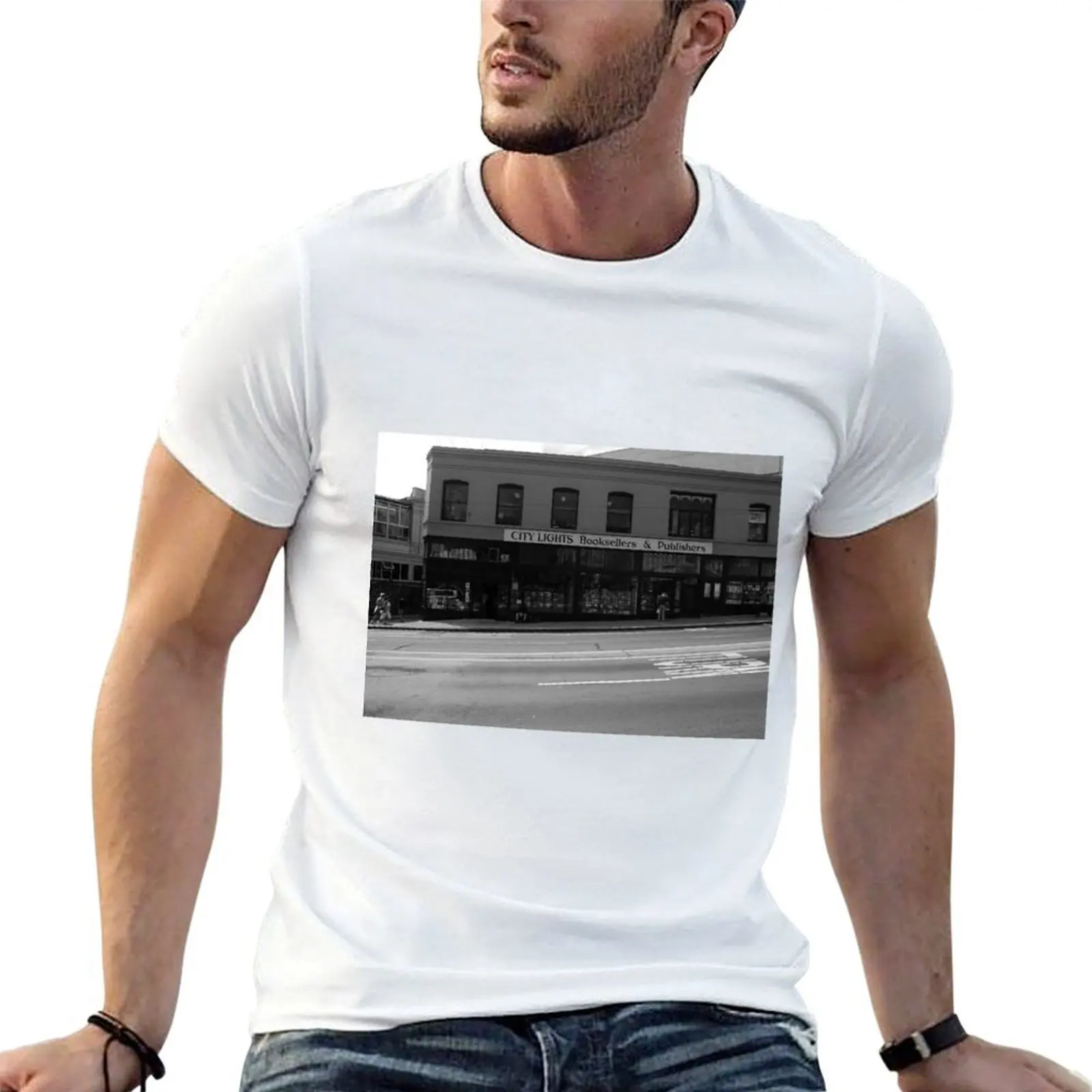

City Lights Booksellers T-Shirt t shirt man designer g man t shirts for men man t shirt summer T-shirt