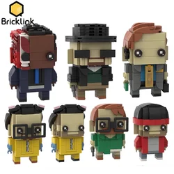 Bricklink Ideas Movie Breaking Bad Action Figures Gustavo Saul Jesse Walter Bricks Head Sets Building Blocks Kid Toys Gift