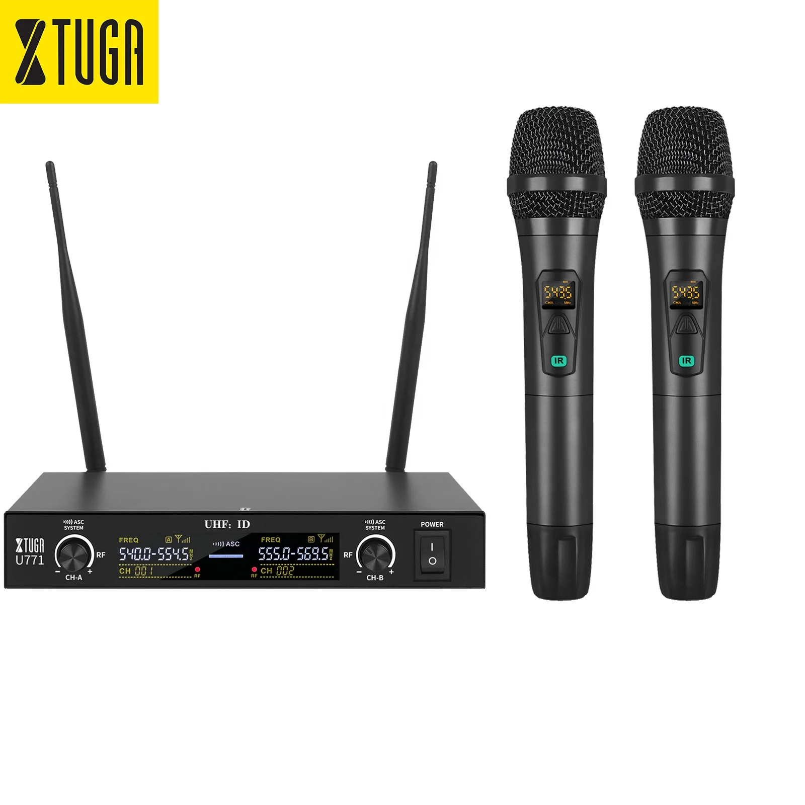 Xtuga U771 Guangdong Easy Using Performance Microfone Sem Fio Profissional Microphone Sans Fil