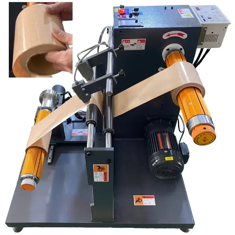 Upgraded version of sticky marking tape paper aluminum foil large roll production small roll winding motor winding machine