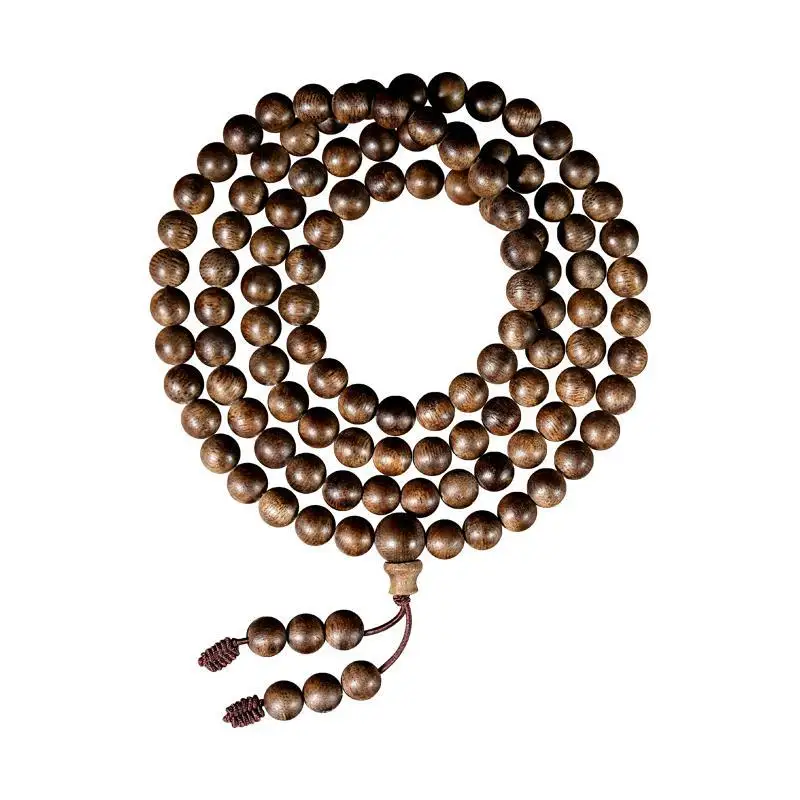 High-end submerged Nha Trang Chinan agarwood bracelet 108 multi-circle men's bead wooden sandalwood bracelet