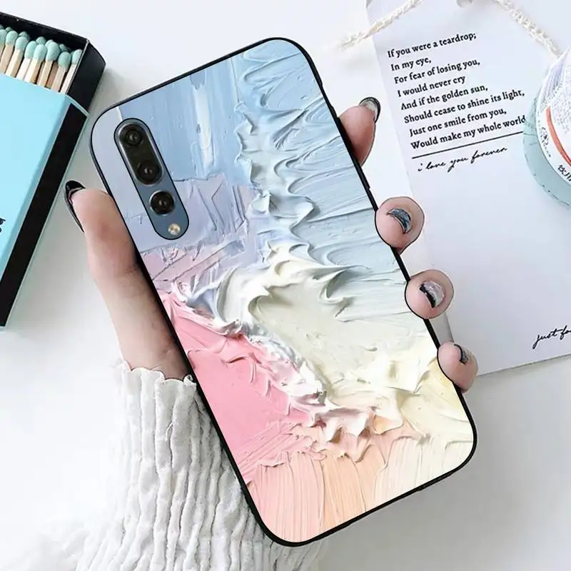 Abstract Graffiti Watercolor Painting Phone Case for Huawei P30 40 20 10 8 9 lite pro plus Psmart2019