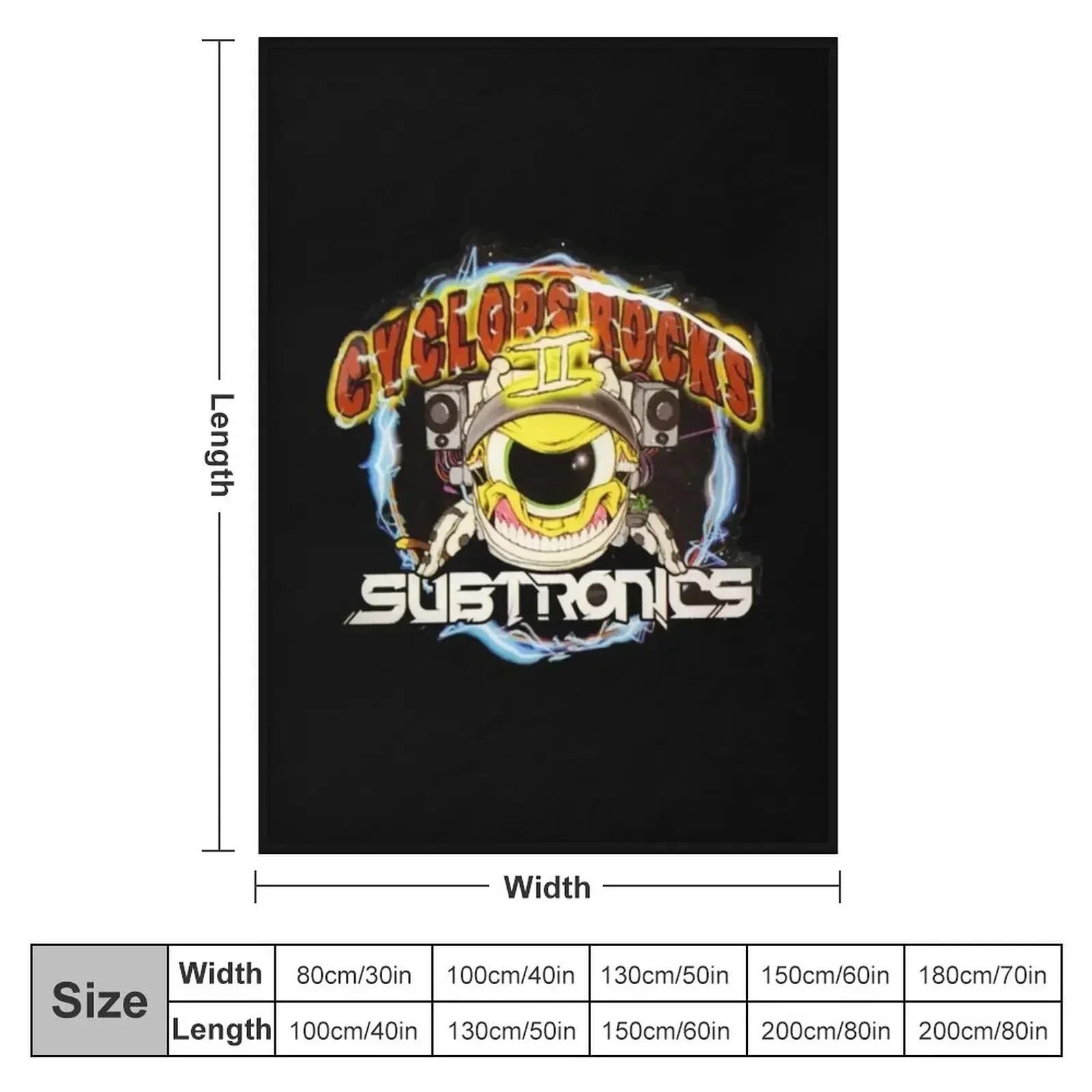 subtronics - Cyclops Rocks Throw Blanket Decoratives Thermal Moving For Baby Blankets