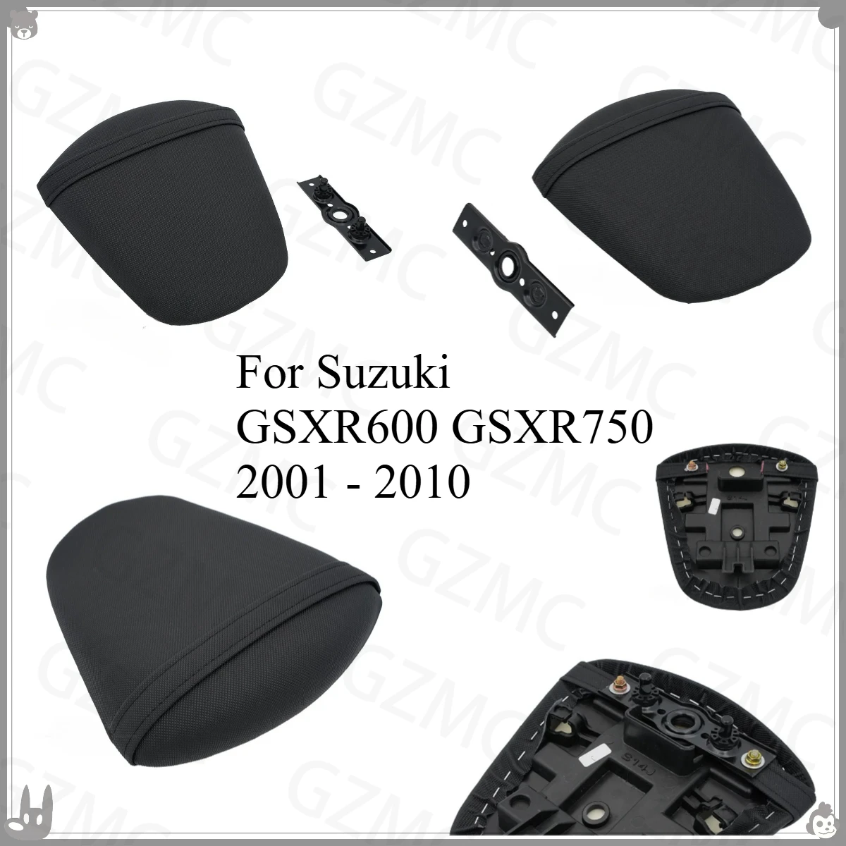 Motorcycle Rear Passenger Seat Saddle Pillion GSXR 600 750 2003 2008 Rear Seat Cushion For Suzuki GSXR600 GSXR750 2001 - 2010