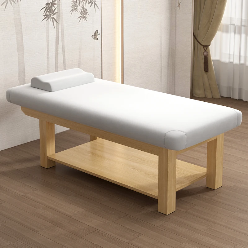 Beautify Solid Wood Massage Table Physiotherapy Nordic Placement Thai Massage Beds Therapy Nail Furniture Lettino Estetista FYMB