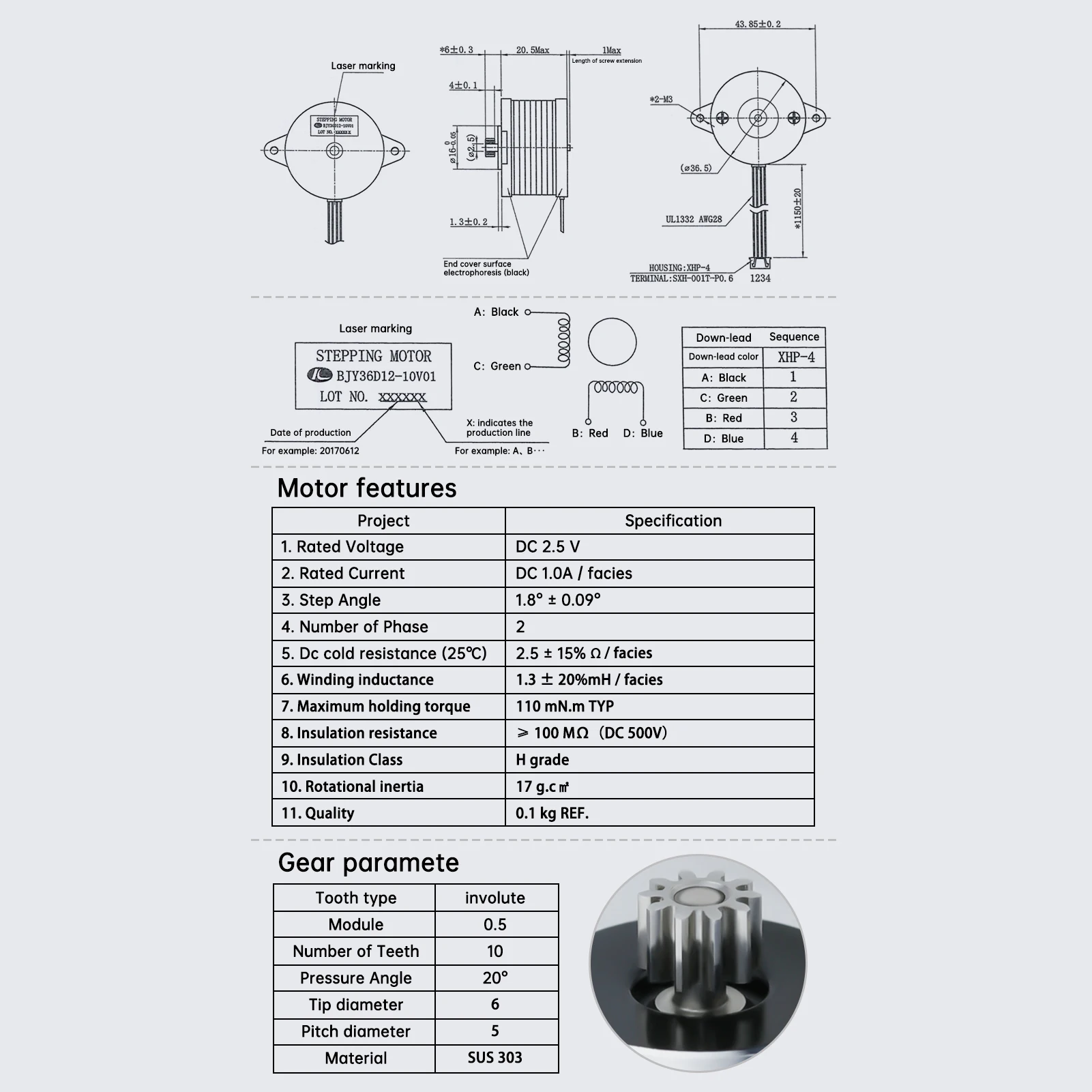 Haldis 3D-Drucker Zubehör Hochwertiger Gehärteter Stahl HGX-LITE-Extruder-Getriebesatz, Kompatibel mit Ender-3/Ender-3 – Detail 15