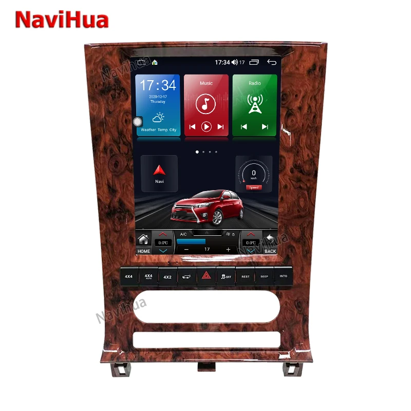 

NAVIHUA For Lincoln Navigator Android Car Radio Stereo 6+128GB Multimedia MP5 Player Head Unit Monitor IPS Touch Screen GPS Navi