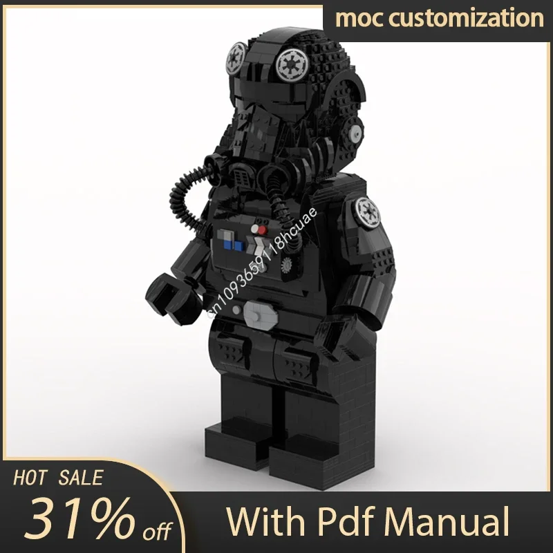 

Moc Star Battle Tie Fighter Pilot Мега Фигурка Шлемы Модель Строительные Блоки Кирпичи Diy Творческая Сборка Образовательный Подарок