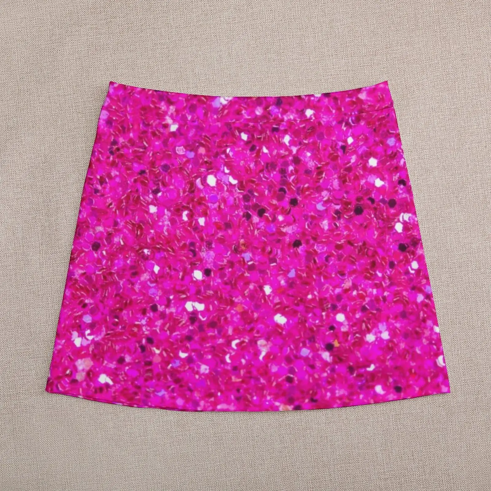 Fuchsia Pink Glitter Mini Skirt skirts for woman Korean skirts womens skirts Woman skirts