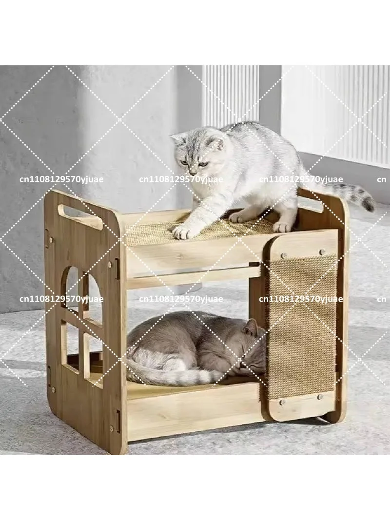 Cat Scratching Board Cat Nest Integrated Sofa Recliner Double Layer Cat  Scratch Resistant Wear Resistant Not Easy To Fall Off