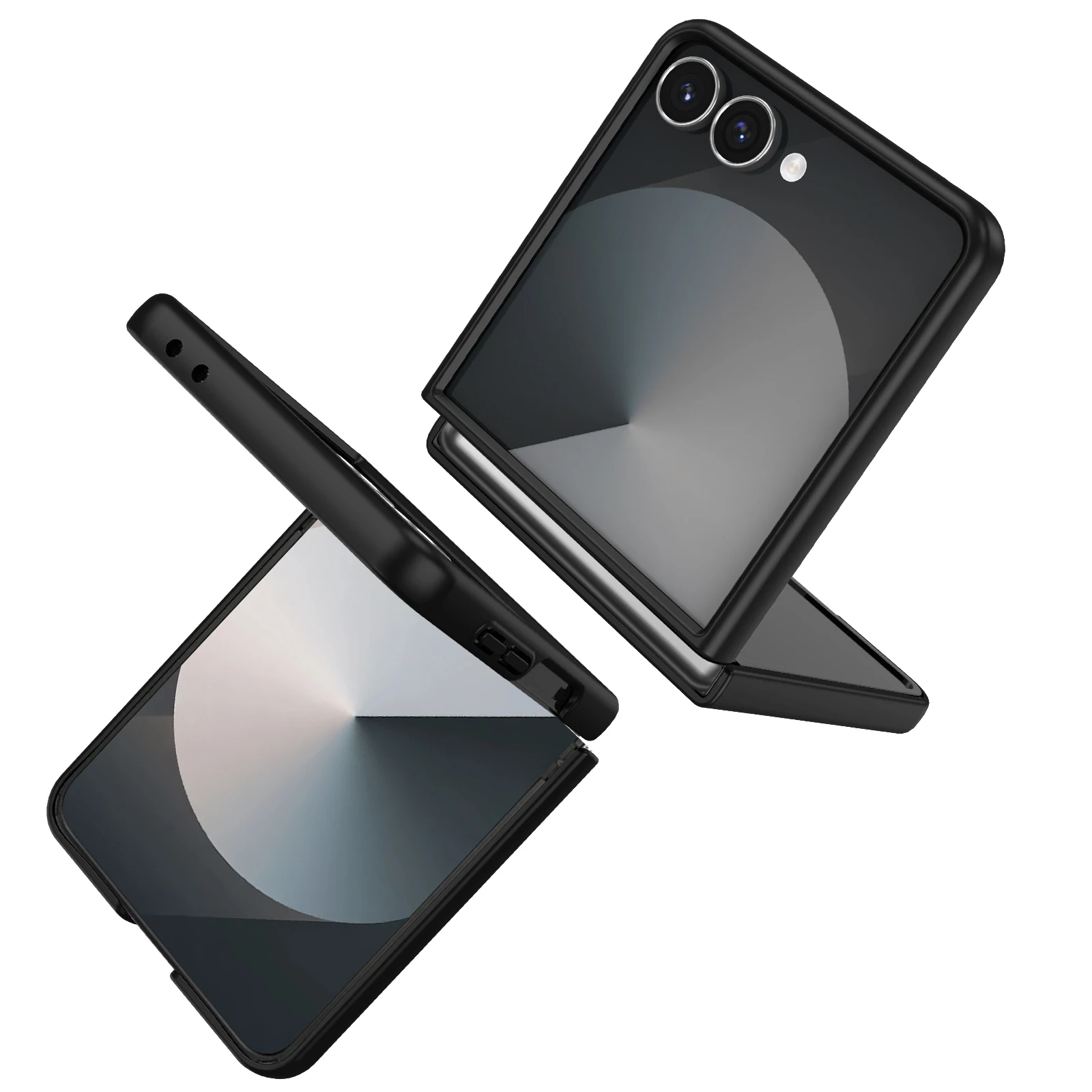 Slim PC Phone Case for Samsung Galaxy Z Flip7 Flip6 5G Flip 6 7 Flip5 Flip4 Flip3 Flip2 Flip 5 4 3 2 5G Folding Hard Cover