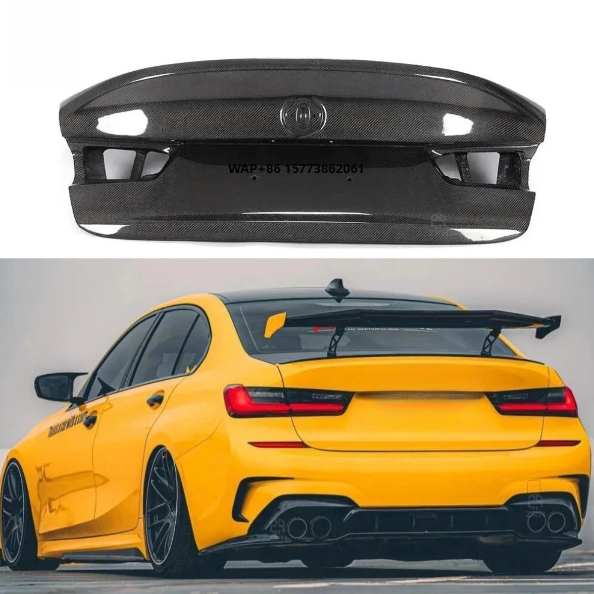 

Carbon Fiber Style Rear Trunk Cover Boot Lids for 3 Series G20 2019+ Carbon Fiber Boot Lid Cover