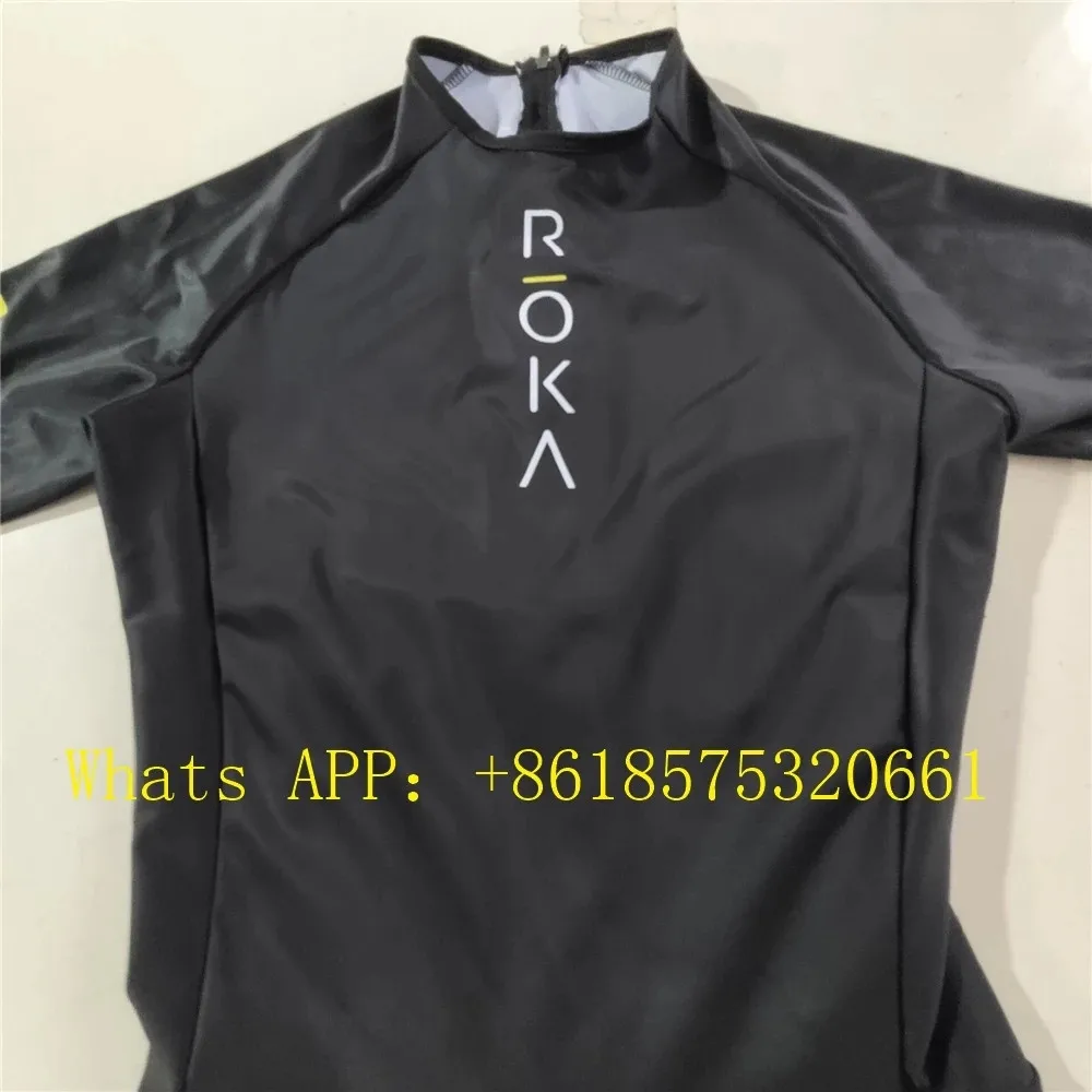 ROKA Triathlon Suit Men Short Sleeve Cycling Jersey Jumpsuit Triathlon Speedsuit Trisuit Ciclismo Hombre Ropa Running Clothing