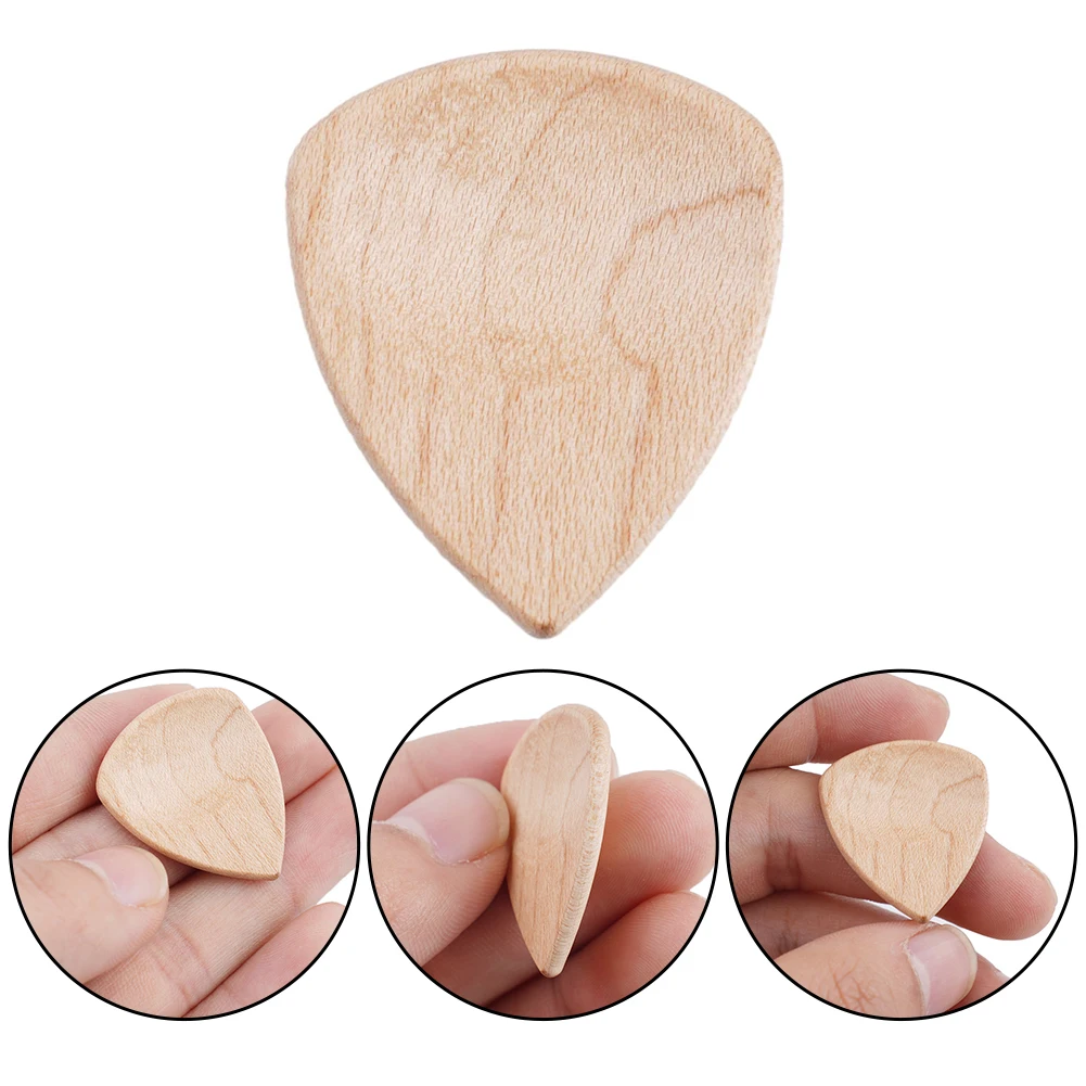 Wooden Acoustic Guitar Plectrums Thickness 0.58-1.5Mm Red Sandalwood Rosewood Wood Colors Guitar Accessories