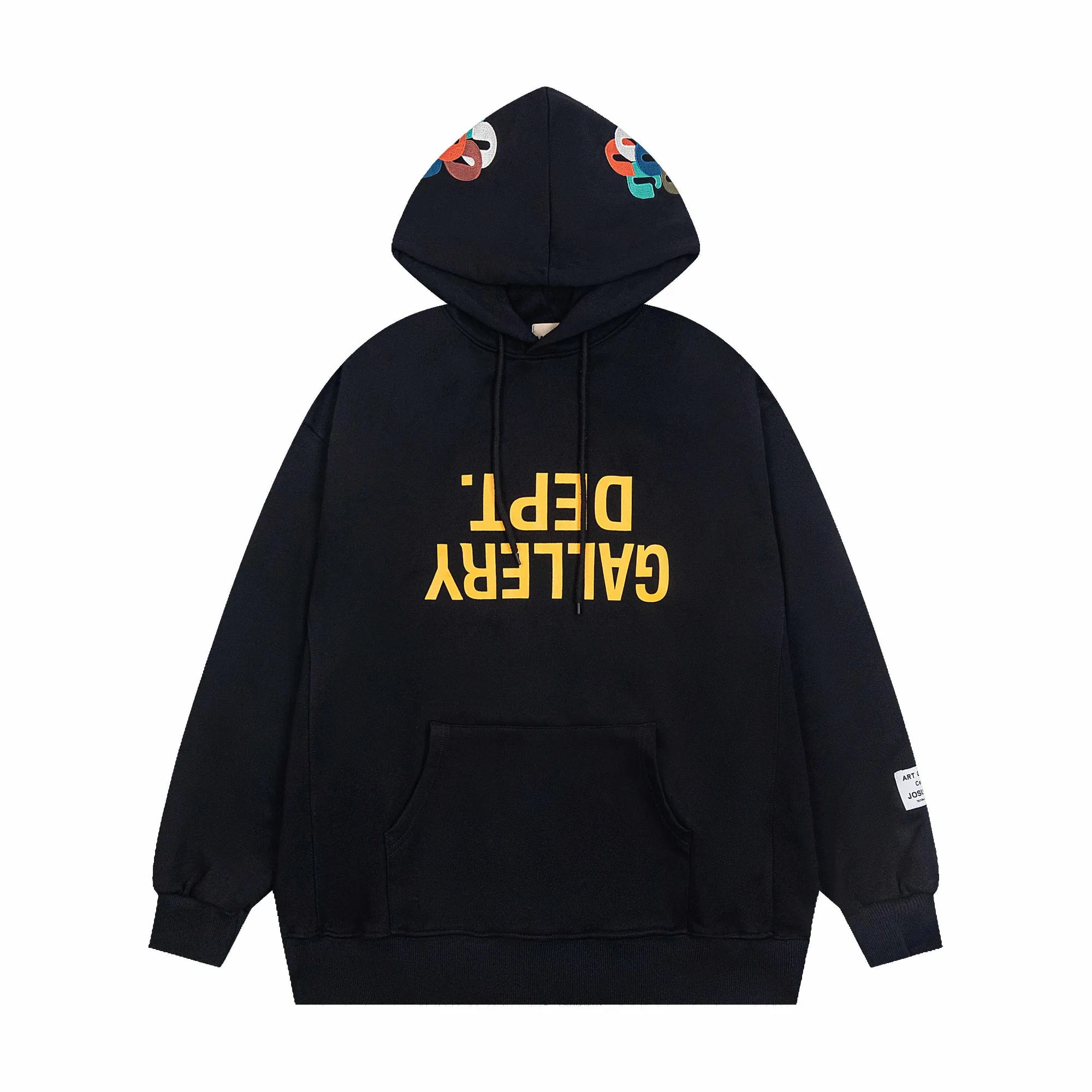 American High Street Gallery dept new embroidered letter hooded sweater terry loose couple
