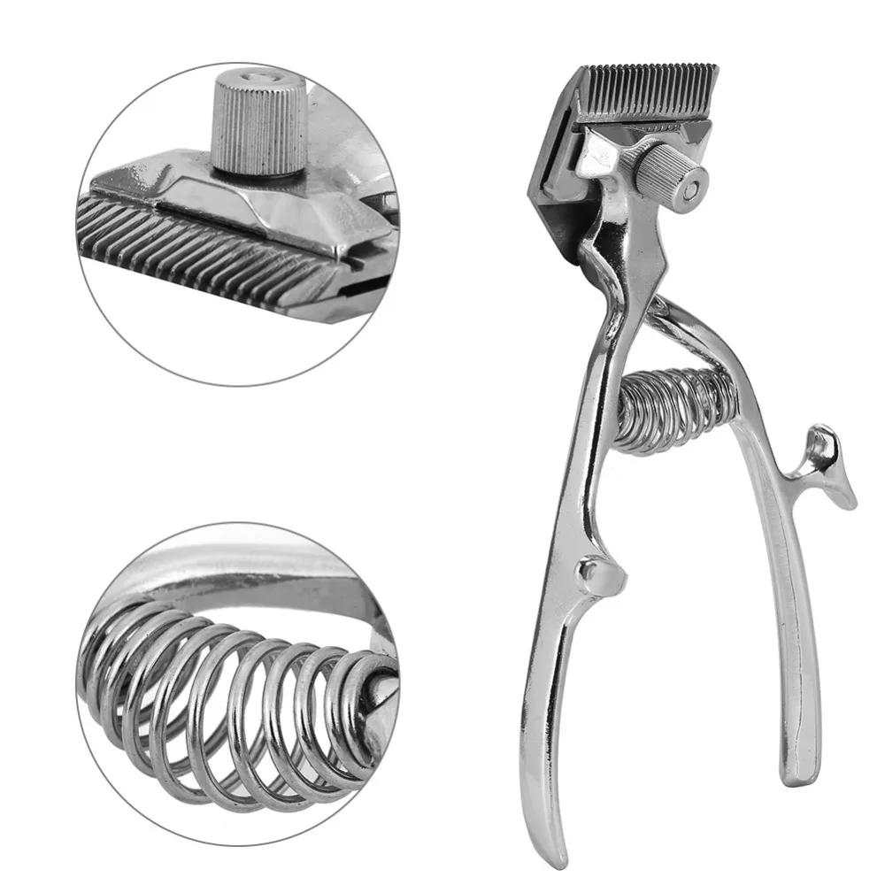 

For Travel Durable Manual Hair Clipper Low Noise Safe Hair Removal Trimmer Easy to Clean Hand Push Barber Clipper Home Haircuts