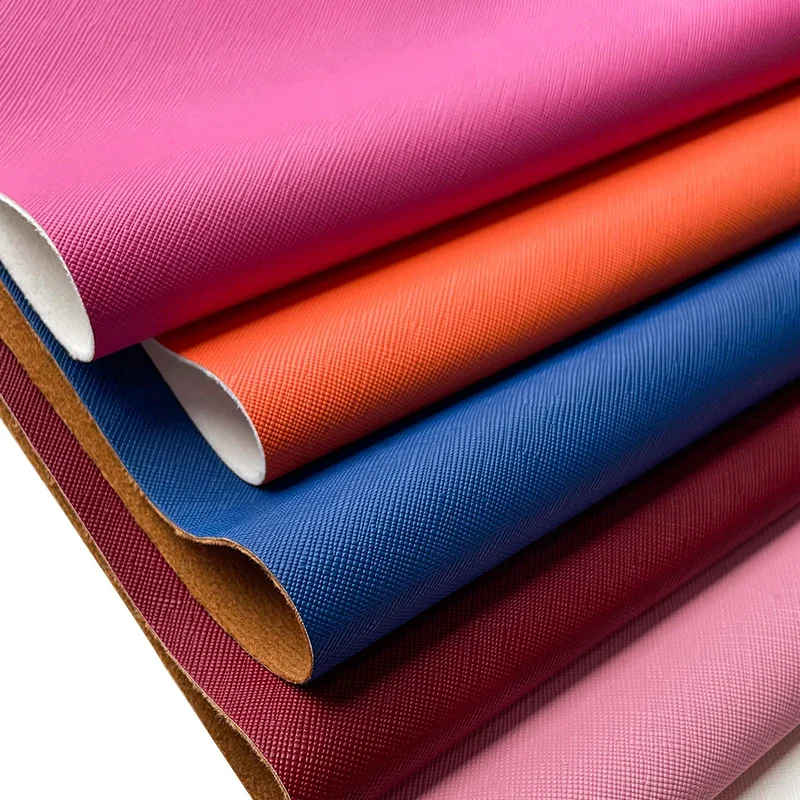 Eco-Friendly Cross-stitch Faux Leather Synthetic Leather Fabric Roll For Furniture Upholstery Sofa/Interior car DIY Material