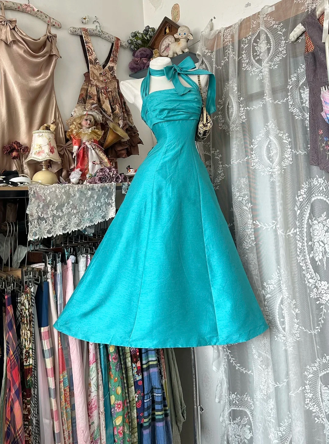 

Women 's Dress Elegant Spaghetti Straps Lace Up Back High Slit Sleeveless Evening Dresses Lady 2026 Summer Woman Party Vestidos