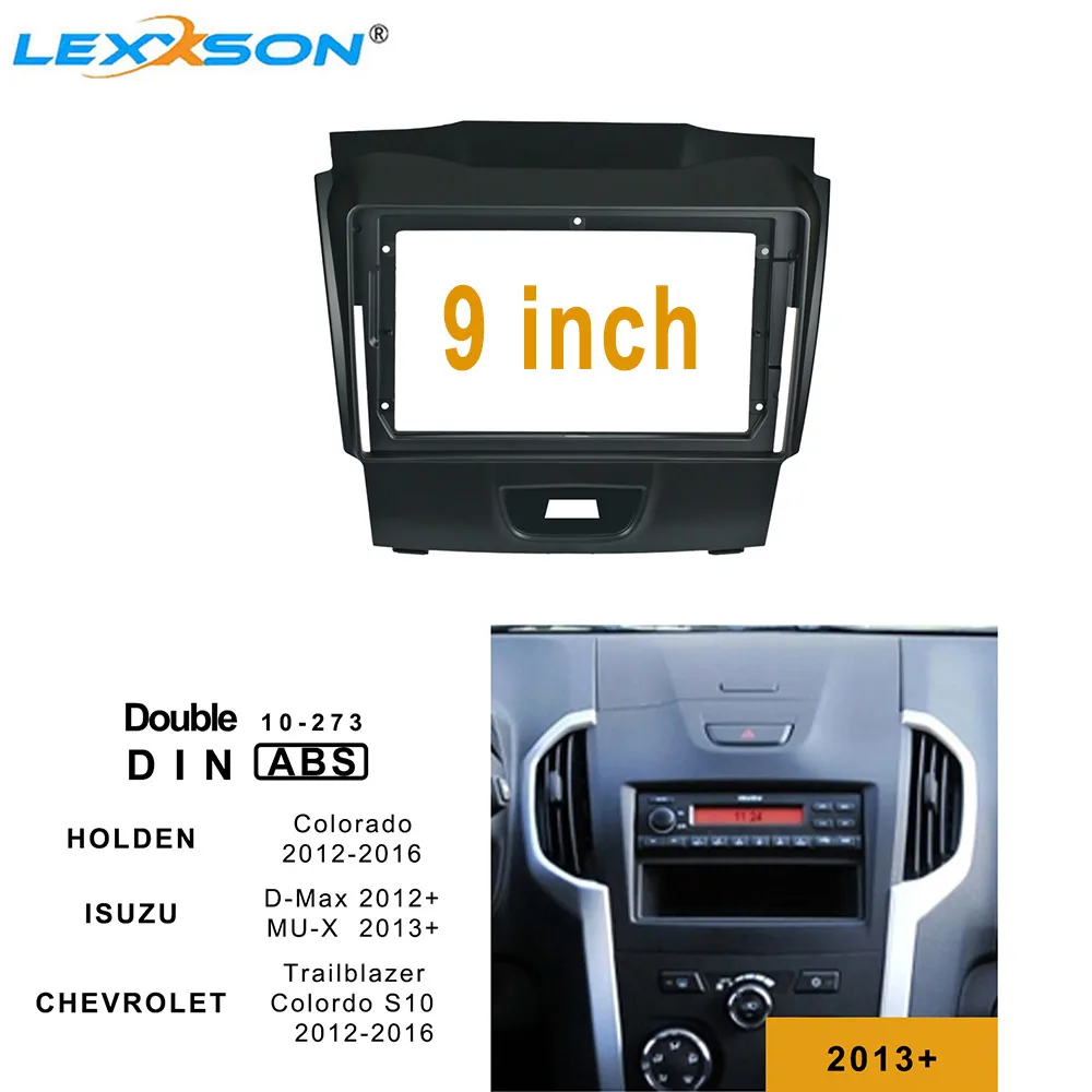 

9 Inch Facia For Isuzu D-Max DMax Holden Colorado 2012+ Stereo Car DVD Radio Panel Plate Frame Cable Fascia Kits Bezel Adapter