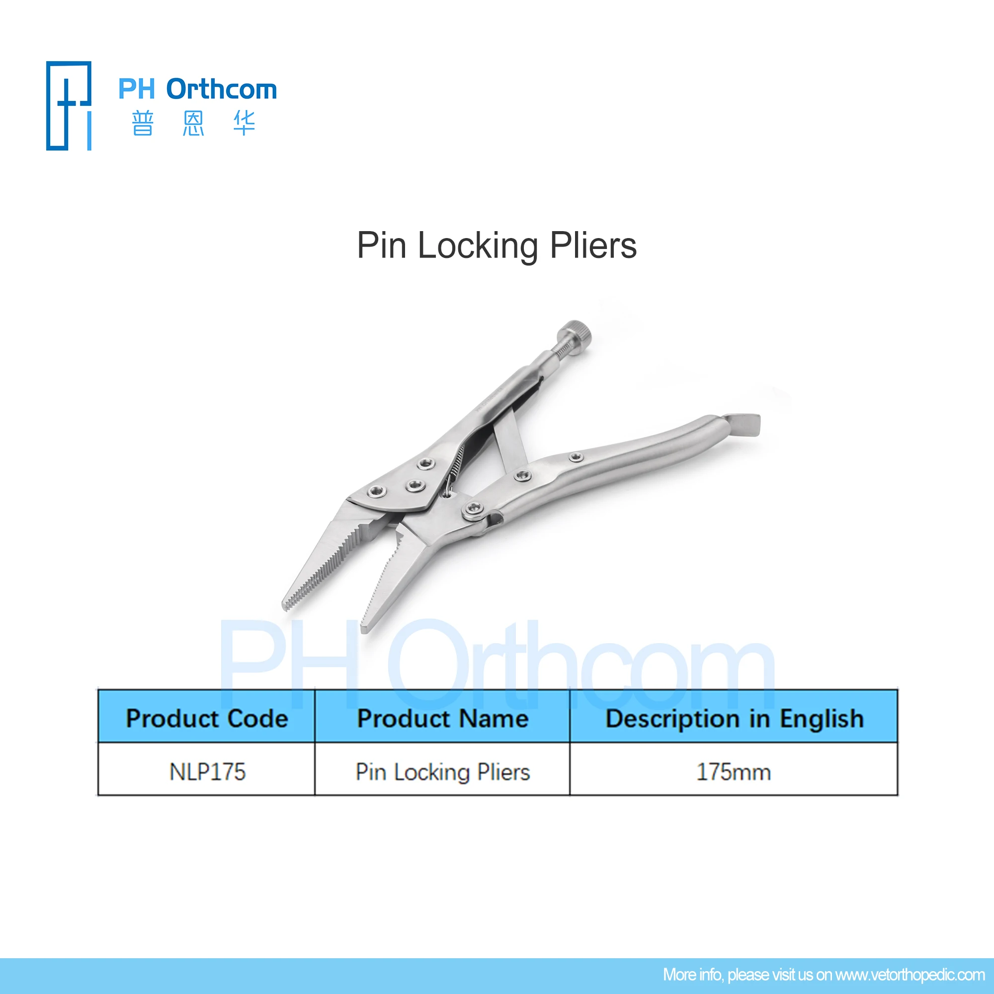 Orthopedic Pin Locking Pliers Veterinary Pets Mascotas Surgical Instruments Medical Supplies and Equipment