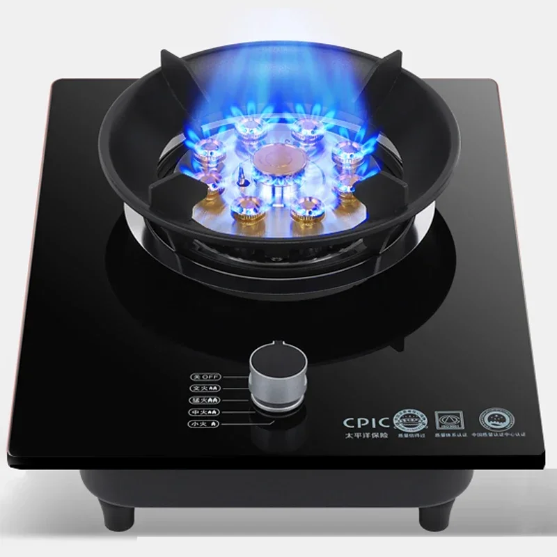 5.2KW Gas Stove Single stove Liquefied petroleum gas Desktop embedded Single natural gas gas stove Household fierce fire