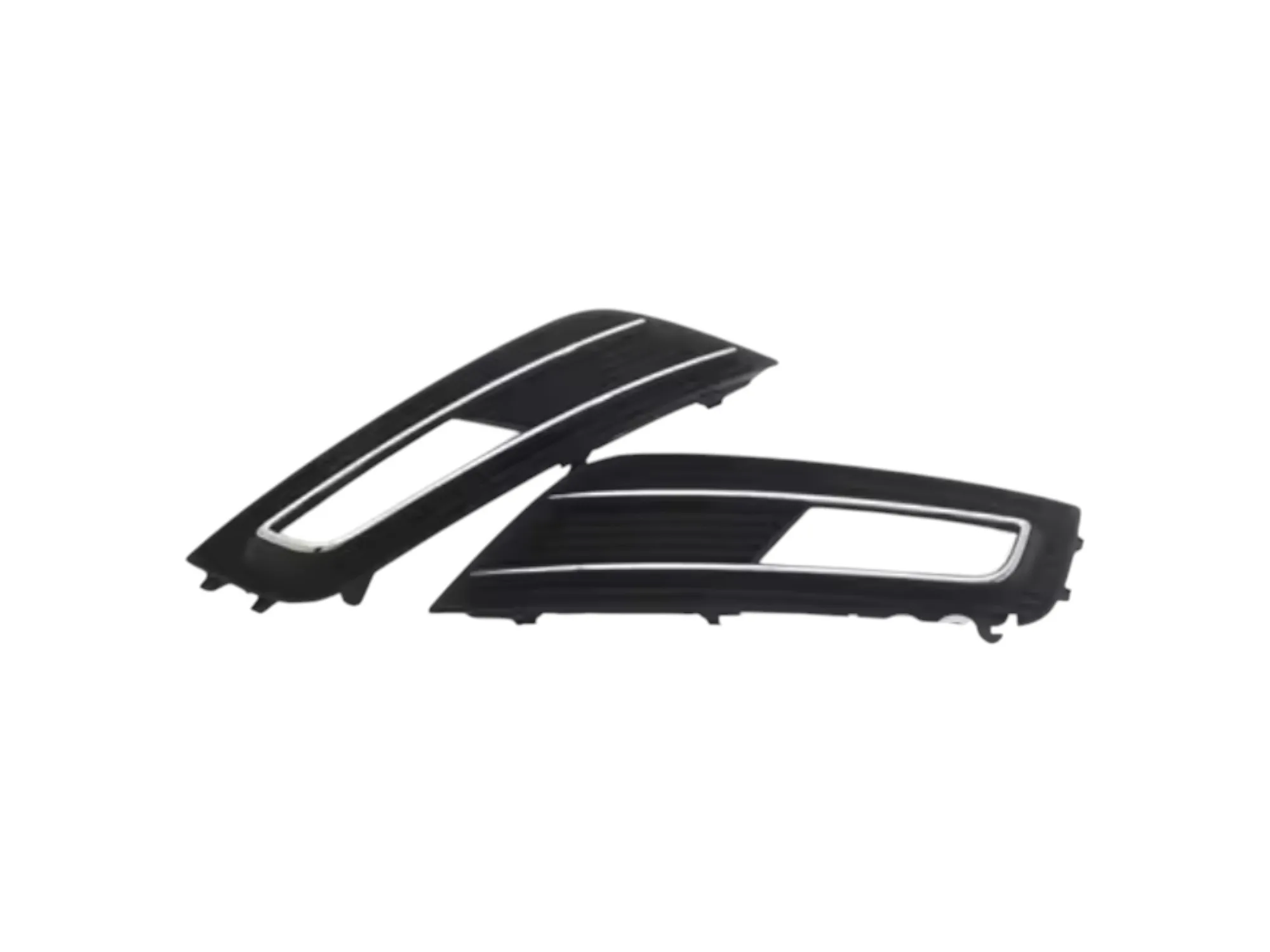 1 set Front Fog Light Grille W/ Chrome Accent For Audi B8 A4 Pre-facelifted 2012-2015 (NOT for S-Line / S4 / RS4 Models)