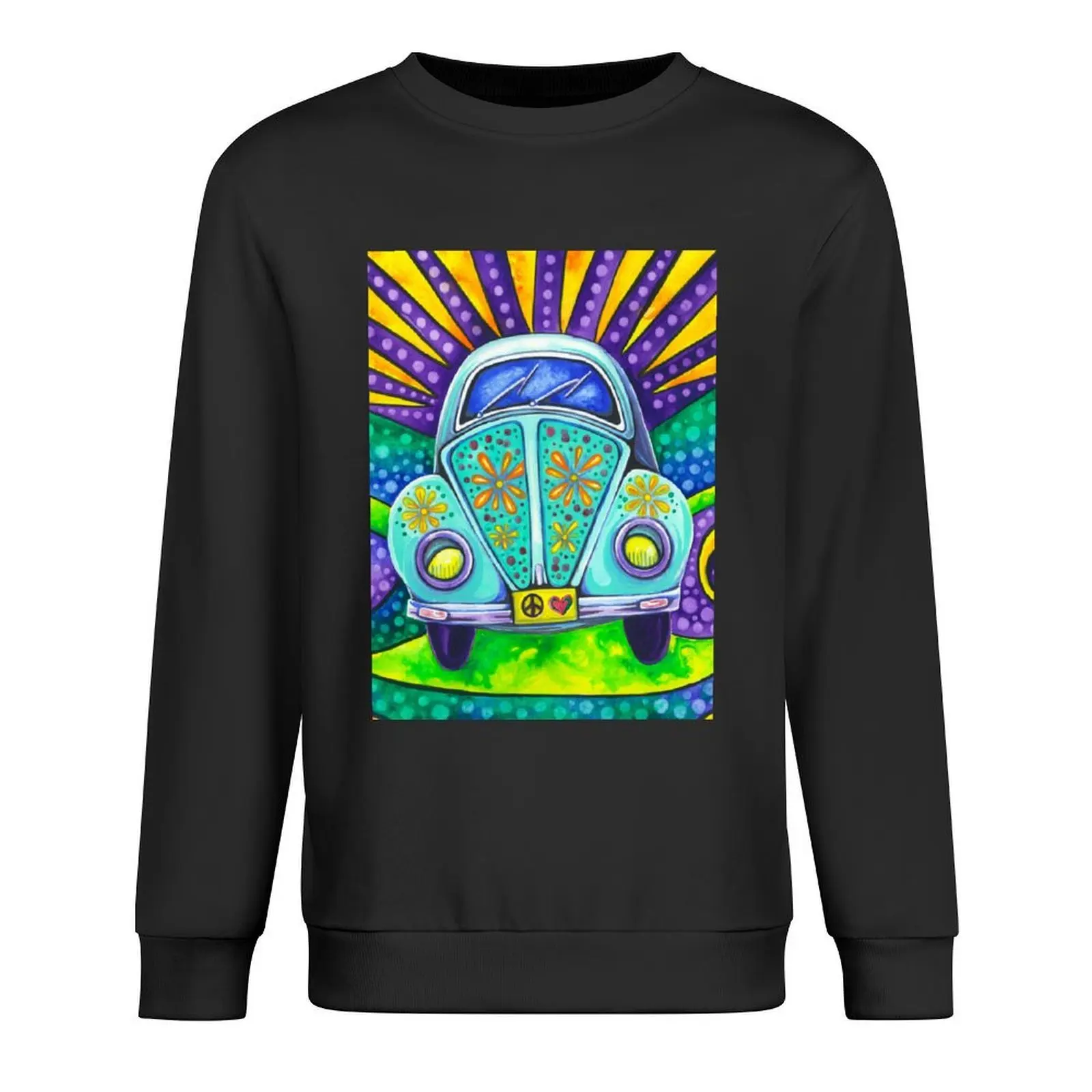 

Flower Power Pullover korean clothes autumn new products men's autumn clothes men clothes sports sweatshirt man