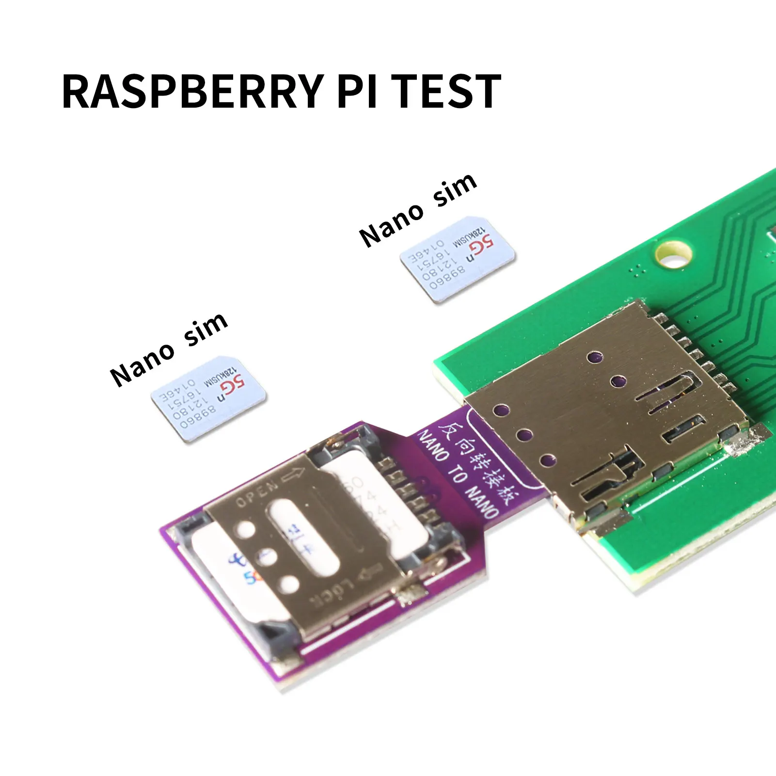 Adapter Nano SIM na Nano SIM, płytka testowa, czytnik kart SIM, szybka konwersja kart, złącze męskie na żeńskie