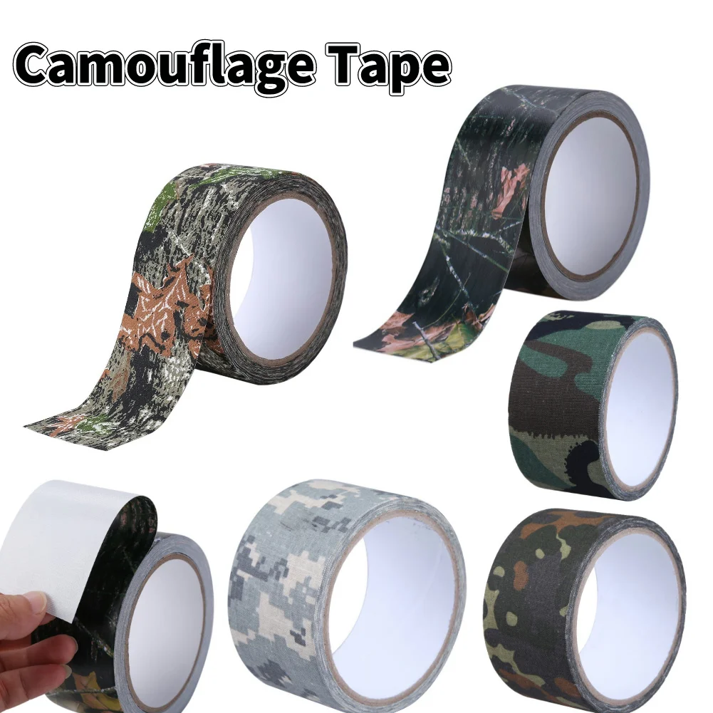 Camouflage Invisible Tape Camo Form Reusable Self Cling Camo Hunting Rifle Fabric Tape Wrap Outdoor Camping Accessories