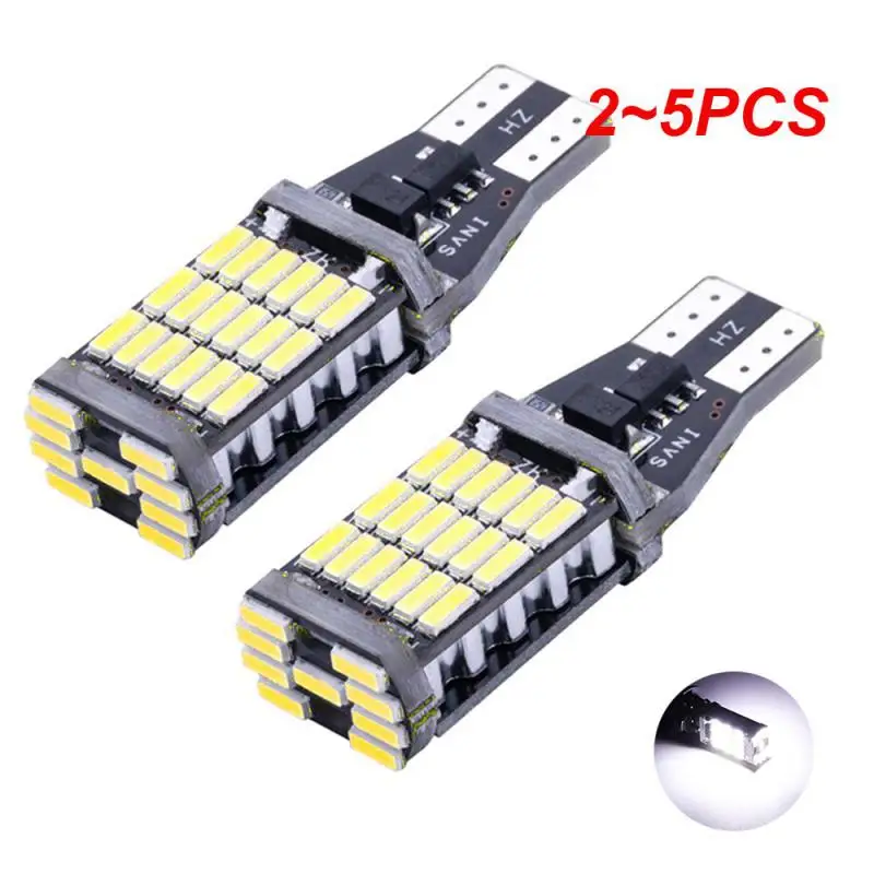 

2~5PCS W16W LED 921 912 Super Bright 45 SMD 4014 LED Canbus No ERROR Car Backup Stop Reserve Light Brake Lamp White 12V