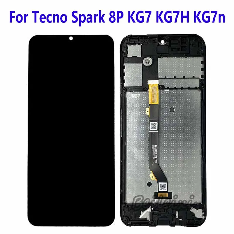 For Tecno Spark 8P KG7 KG7H KG7n LCD Display Touch Screen Digitizer Assembly Replacement Accessory