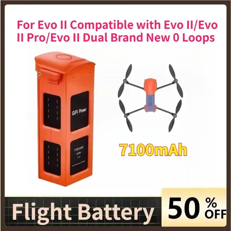7100mAh Drone Battery Intelligent Long-Endurance for Evo II / Evo II Pro / Evo II Dual Brand New 0 Loops