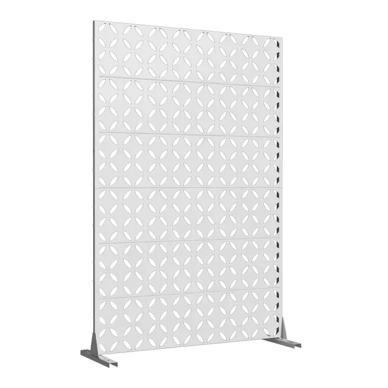 Custom Outdoor/Indoor Privacy Fence Screen Steel Freestanding Privacy Screen Fence Panels Decorative for Patio