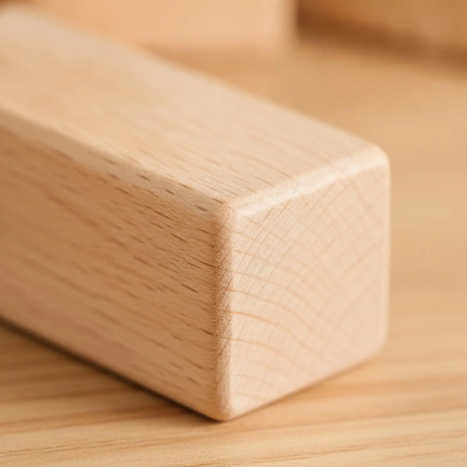 Montessori Wooden Toys Building Blocks for Toddlers Smooth Natural Wood Pieces for Creative Stacking